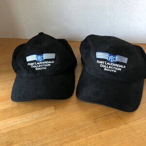FLC  Two Caps Black Color Cotton Blend FORT LAUDERDALE COLLECTION SOUTH